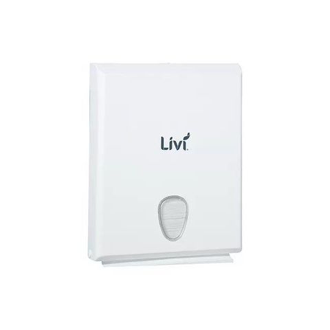 LIVI COMPACT SLIM P/TOWEL DISPENSER - WHITE