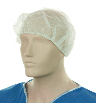 BOUFFANT HAT 21" White (100)