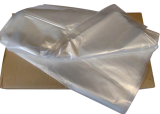 RUBBISH BAG 240LT CLEAR POLY 35MC (4PKx50) (200)