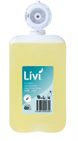 LIVI ACTIV ANTIBAC FOAM HAND SOAP (6x1L)