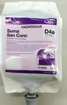 SUMA D4 SANITISER CONC. (4x1.5KG)