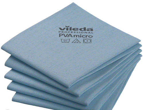 VILEDA PVA MICRO GLASS CLOTH BLUE