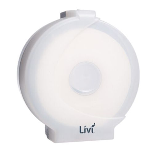 LIVI SINGLE JUMBO T/ROLL DISPENSER - WHITE