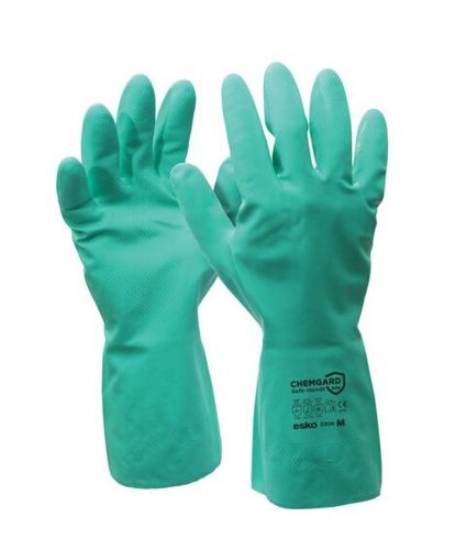 GLOVE NITRILE CHEM. RESIST. 30CM GREEN (PAIR)