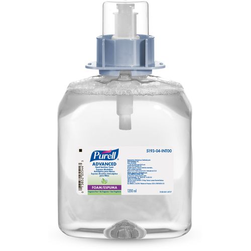 PURELL FMX FOAM INSTANT HAND SANITISER REFILL 1.2LT