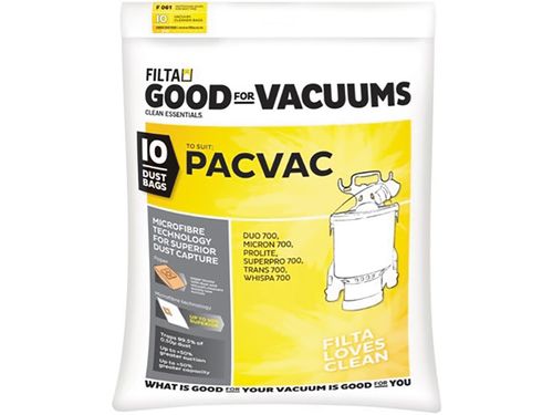 PAC VAC M.FIBRE DUST BAGS (10) (F061)