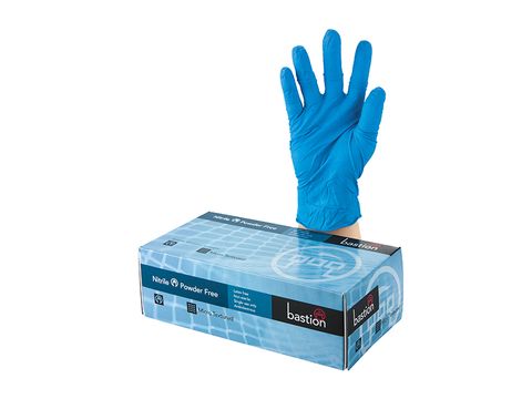 GLOVE NITRILE SOFT BLUE PF