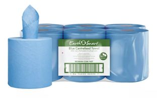 EARTHSMART RECYCLED BLUE RO TOWELS 330M (6)
