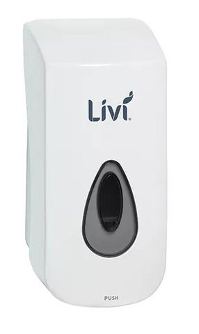 LIVI FOAM SOAP DISPENSER WHITE 1LT