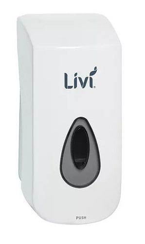LIVI FOAM SOAP DISPENSER WHITE 1LT