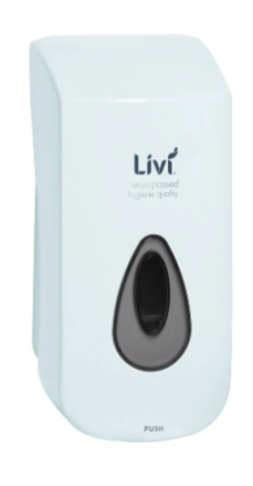 LIVI FOAM SOAP DISPENSER WHITE 1LT.