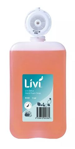 LIVI DELUX FOAM HAND SOAP REFILLS (6x1L)