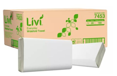 LIVI EVERYDAY WIDEFOLD PAPER TOWELS (3600)