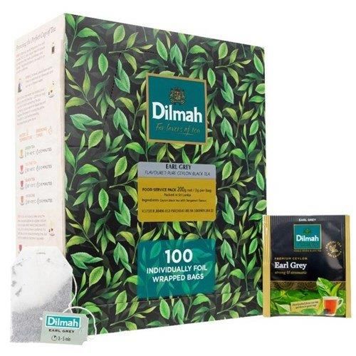 DILMAH EARL GREY ENV. TEA BAGS (100)