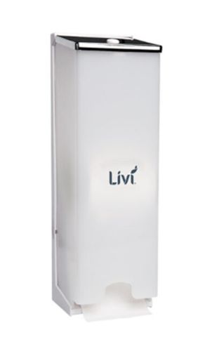 LIVI 3 STACK VERTICAL T/ROLL DISPENSER - WHITE