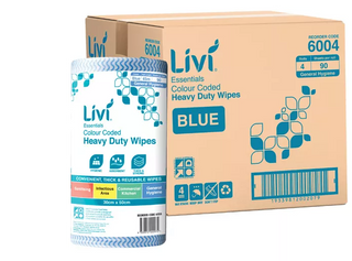 BASTION HD ROLL WIPES (90) BLUE
