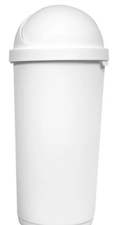 ROUND SWING TOP WASTE BIN 40LT (W)