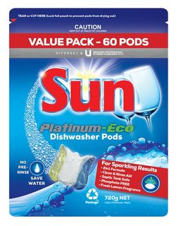 SUN PLATINUM DISHWASHER PODS (60)