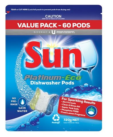 SUN PLATINUM DISHWASHER TABLETS
