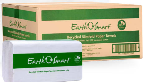 EARTHSMART RECYCLED SLIM PAPER TOWELS (20X200) 4000