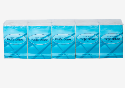 PACIFIC DELUXE POCKET TISSUE 3PLY (10PK X 30)