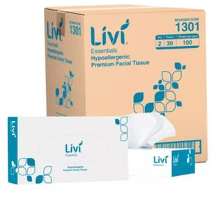 LIVI ESSENTIALS 100 FACIAL TISSUE 2PLY (30)