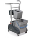 NUMATIC TM2815 CLEANERS TROLLEY C/W MOP PRESS