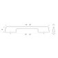 Kethy 5500 Aero Cabinet Handle 160mm BKS
