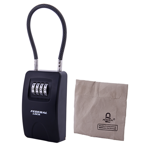 Federal Keybox with Cable Hasp + RF Bag