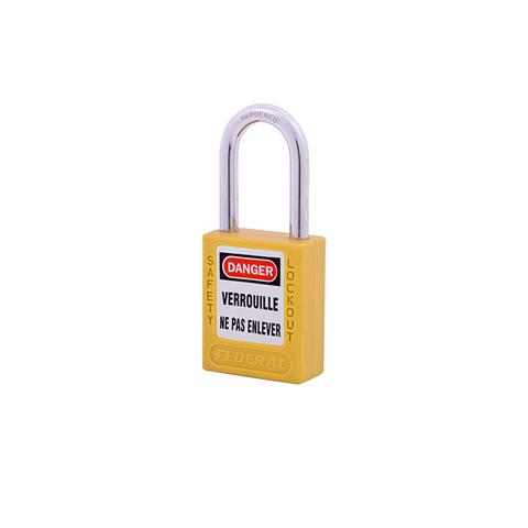 Thermoplastic Safety Padlock Alu 38mm Y
