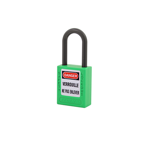 Thermoplastic Safety Padlock Pla 38mm GN