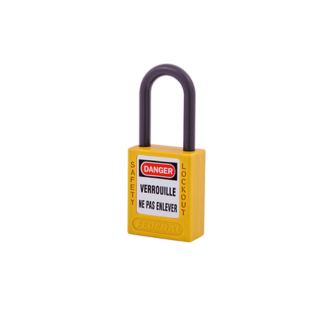 Thermoplastic Safety Padlock Pla 38mm Y