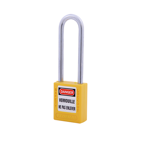 Thermoplastic Safety Padlock Alu 76mm Y