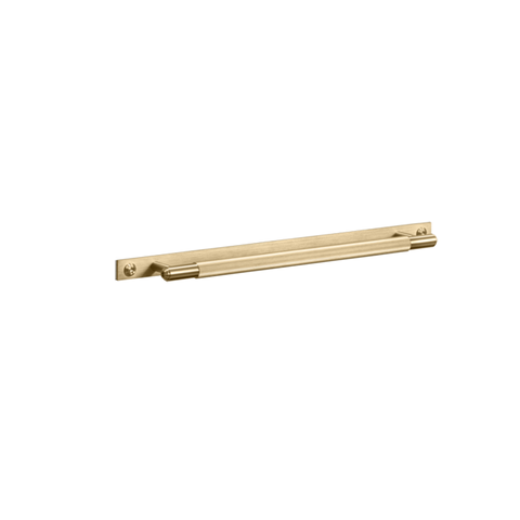 B+P Linear Plate Pull Bar 290 Brass