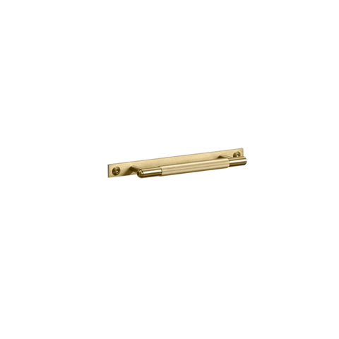 B+P Linear Plate Pull Bar 190 Brass