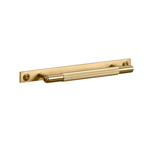 Pull Bar Plate Linear 190mm BR