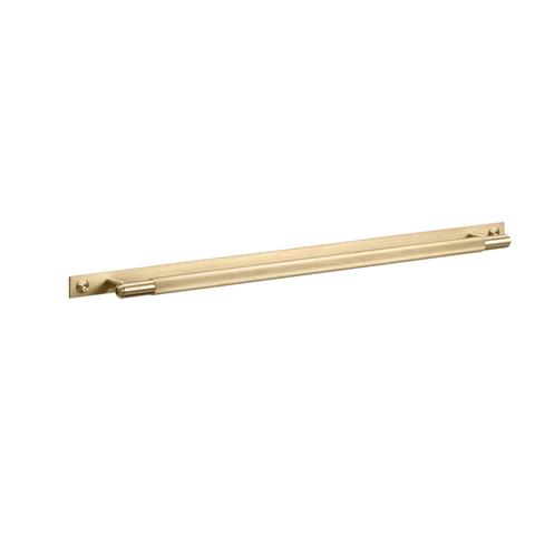 B+P Linear Plate Pull Bar 390 Brass