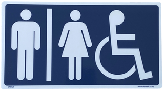 PVC Unisex Disabled Sign