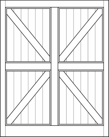 Interior Barn Door Arrow Double