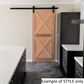 Interior Barn Door Double Cross