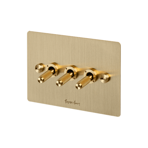 3G Toggle Switch Class 2 / Brass