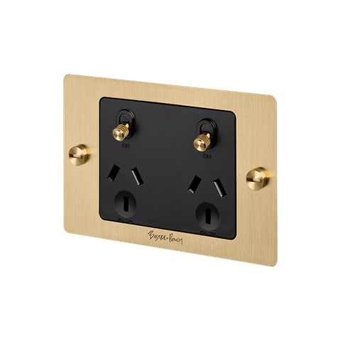 2G GPO/Socket Class 2 / Brass