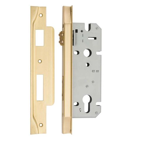 Iver Roller Rebated Mortice Lock 45 BGP