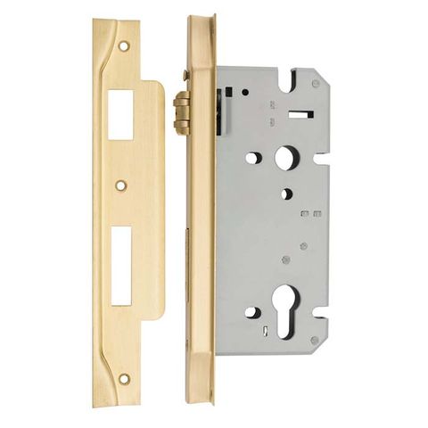 Iver Roller Rebated Mortice Lock 60 BGP