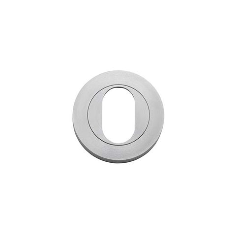 Iver Oval Round Euro Escutcheon BC