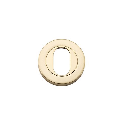 Iver Oval Round Euro Escutcheon PB