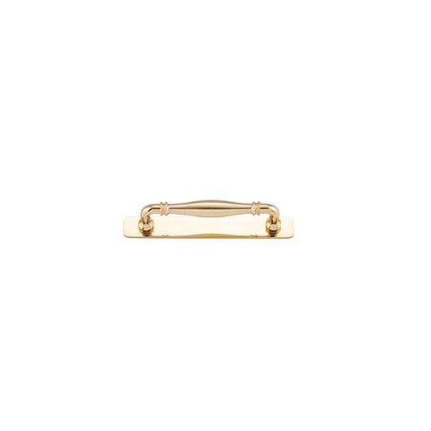 Sarlat Cabinet Pull on Backplate 128 PB