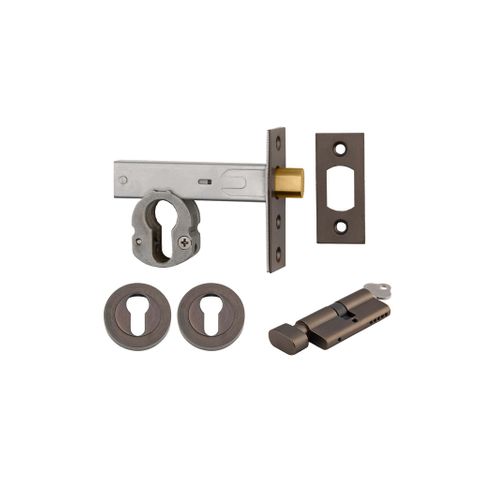 Iver Mortice Deadbolt Round Ent KT SB