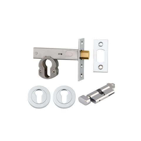 Iver Mortice Deadbolt Round Ent KT PC