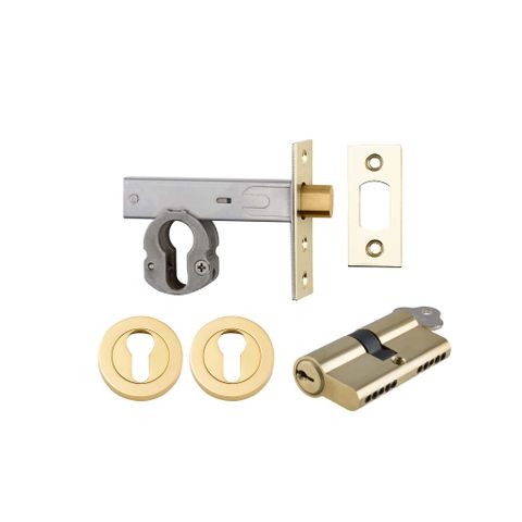 Iver Mortice Deadbolt Round Ent KK PB